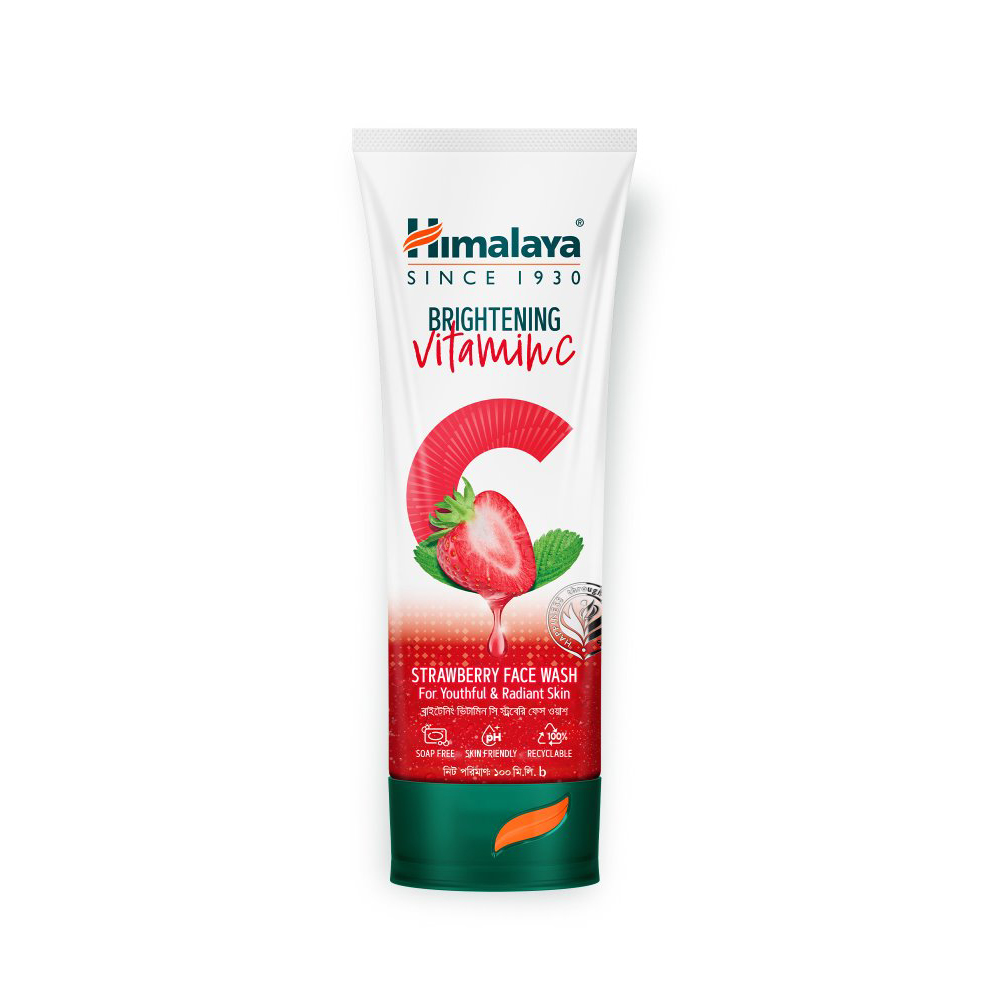 Himalaya Brightening Vitamin C Strawberry Face Wash-100ml
