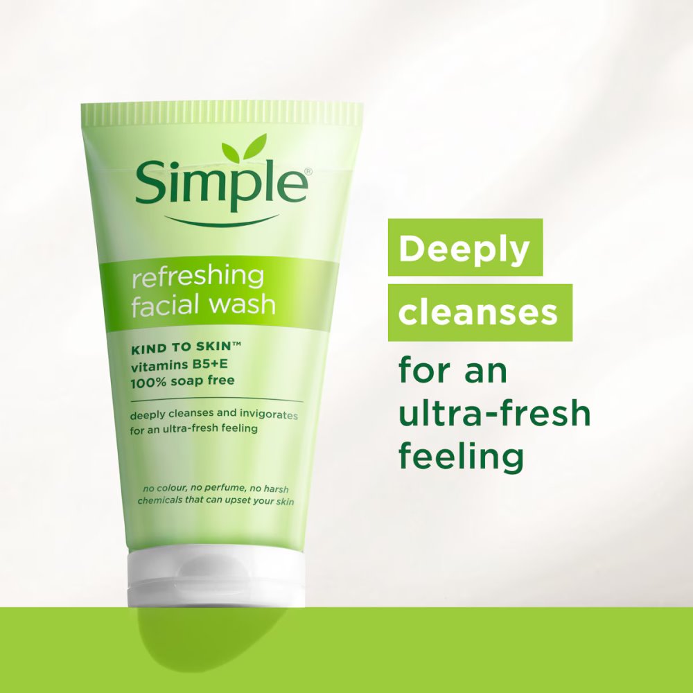 Simple Kind To Skin Refreshing Facial Wash Gel 150 ml