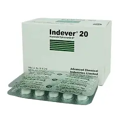 Indever 20mg Tablets