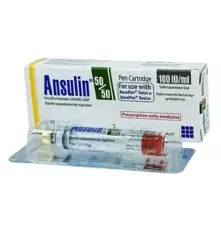 Ansulin 50/50-IU 3 ml pen cartridge