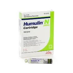 Humulin N SC Injection 3 ml cartridge